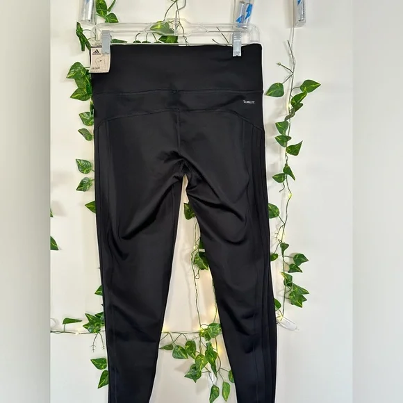 Adidas 7/8” Tight High Rise Black Active Leggings Sz. M - Picture 2 of 4
